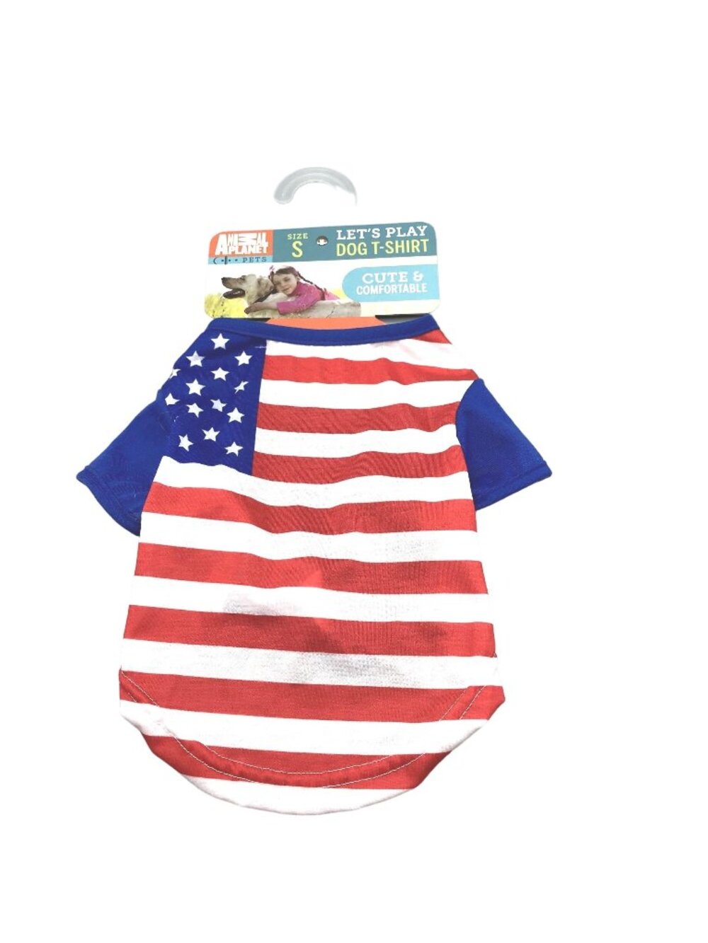 Animal Planet Americana Size Small Pet Shirt 11-13"